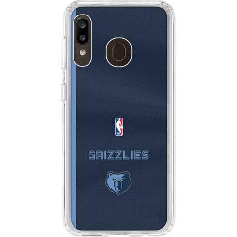 NBA Memphis Grizzlies Jersey Galaxy A20 Clear Case